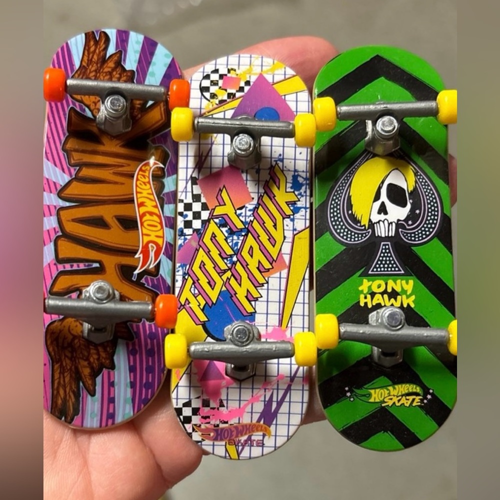 Tony Hawk Hot Wheels Fingerboard Lot. Finger Skateboards.